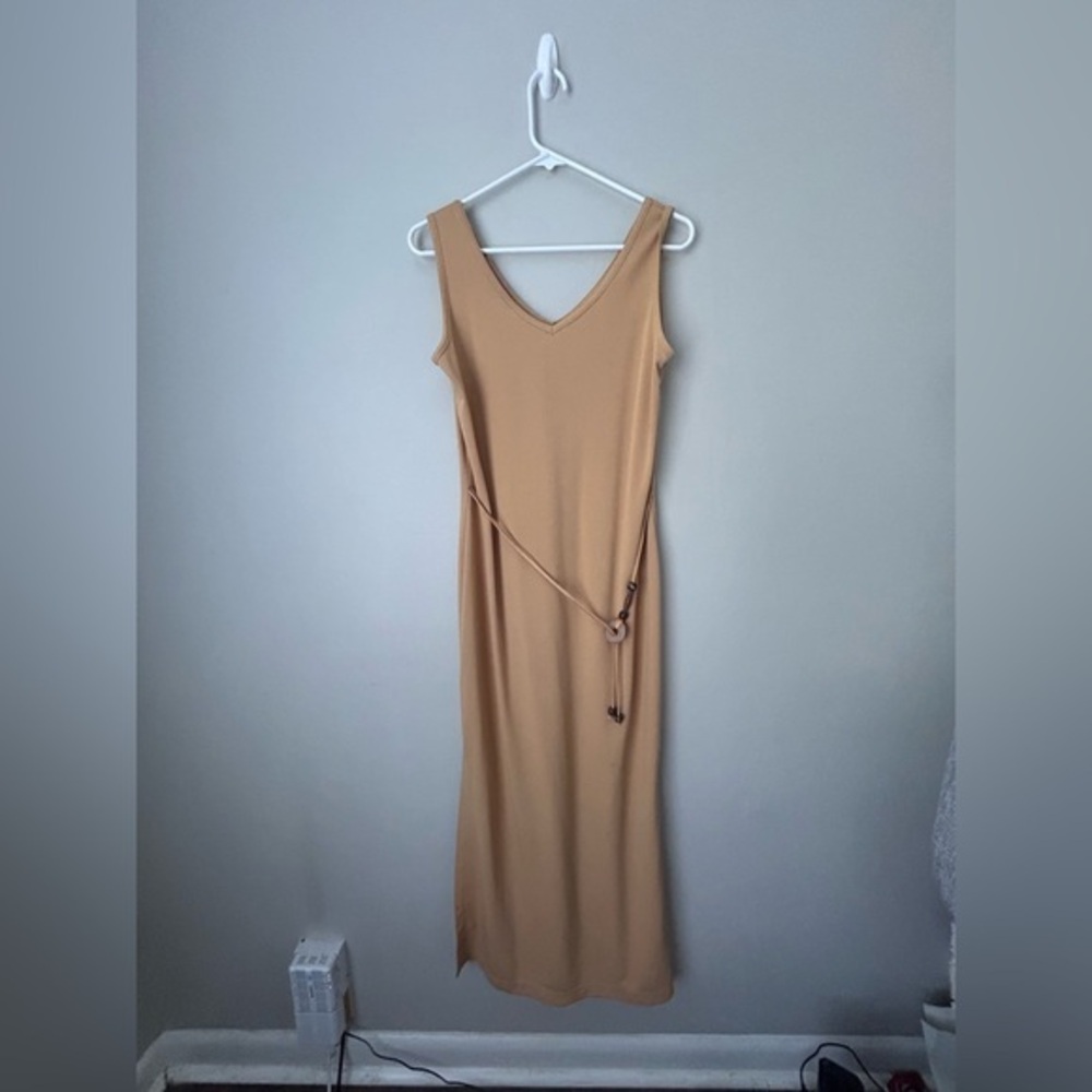 Vintage Joseph Ribkoff Tan Maxi Dress‎